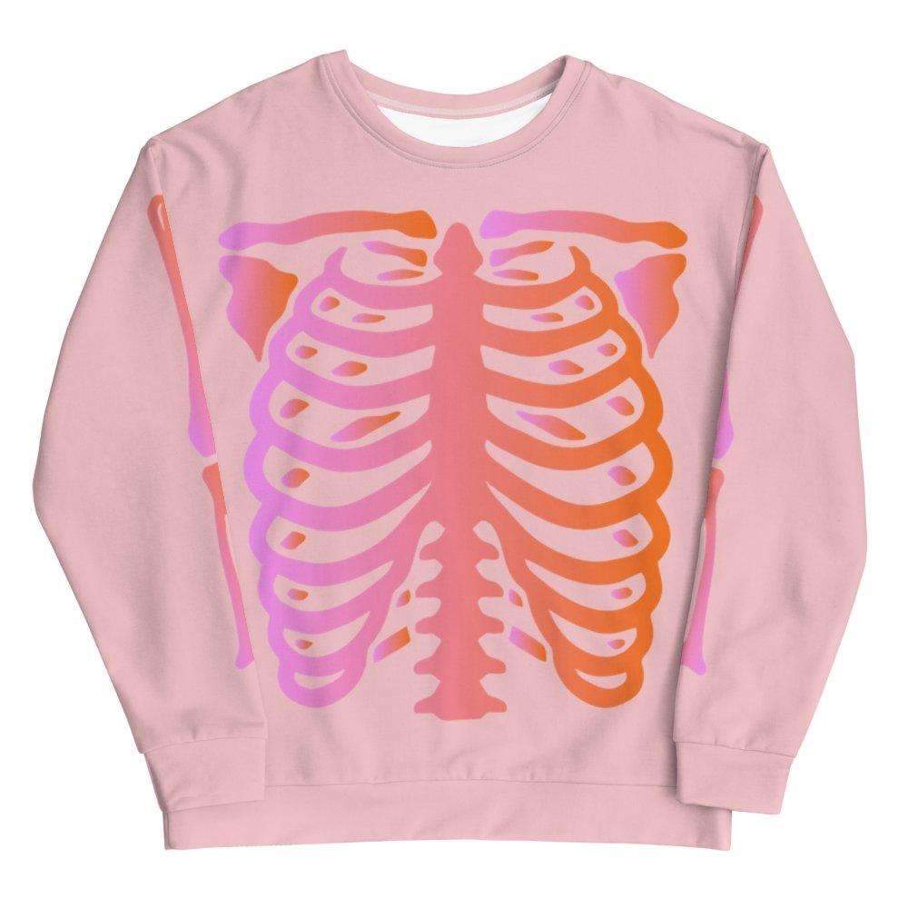 Pink Skeleton Crewneck - HAYLEY ELSAESSER 