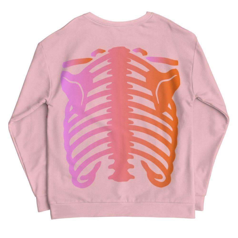 Pink Skeleton Crewneck - HAYLEY ELSAESSER 