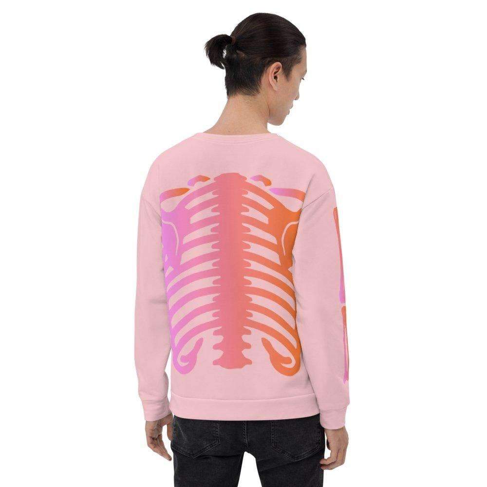 Pink Skeleton Crewneck - HAYLEY ELSAESSER 