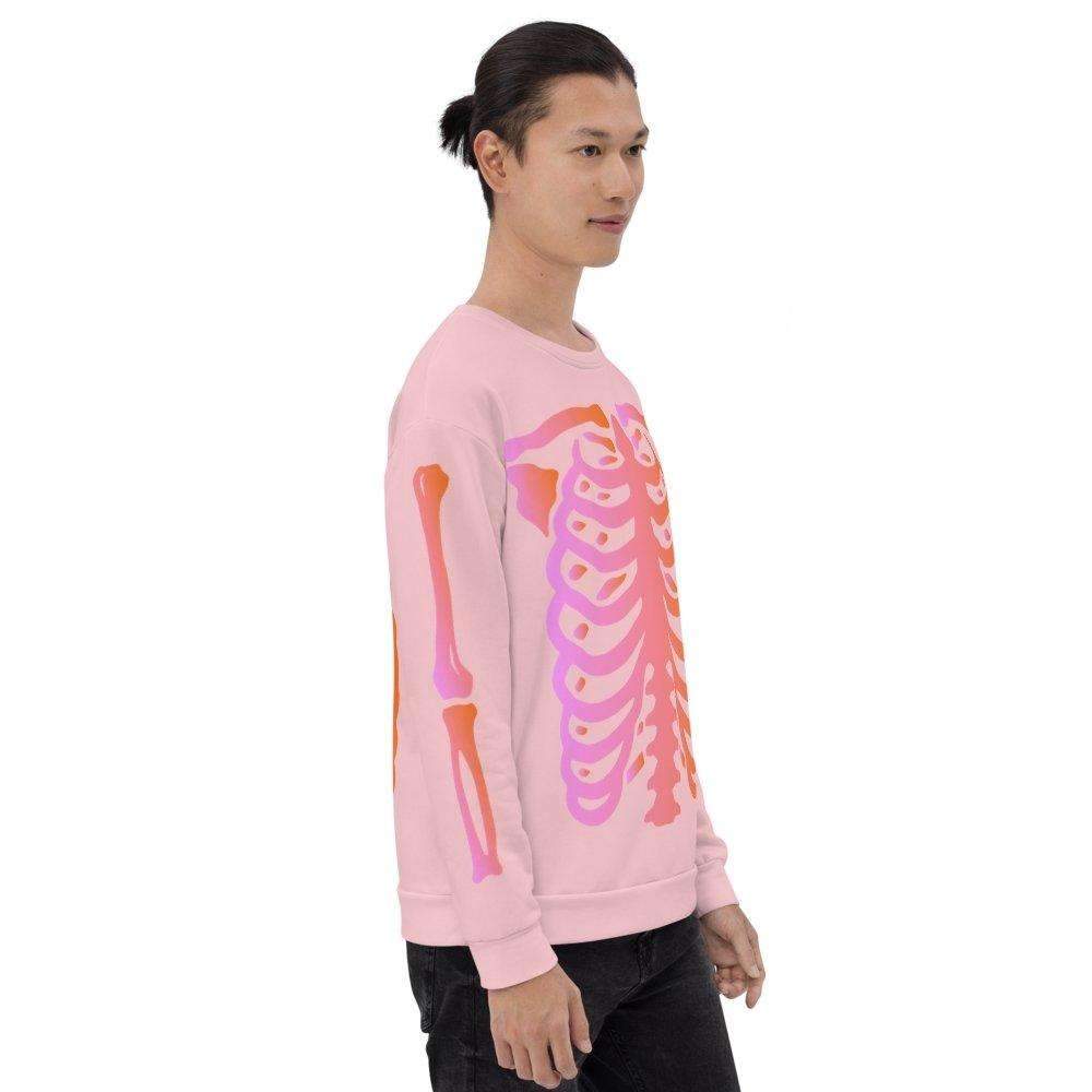 Pink Skeleton Crewneck - HAYLEY ELSAESSER 