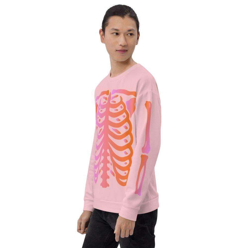 Pink Skeleton Crewneck - HAYLEY ELSAESSER 