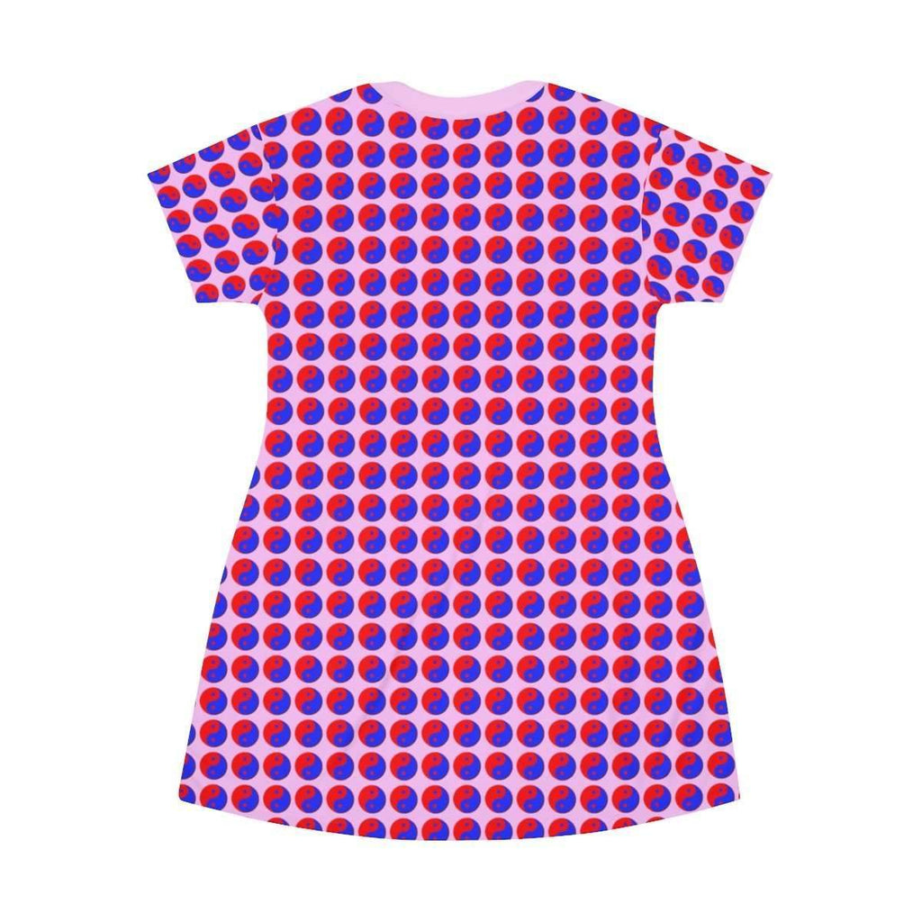 Pink Yin Yang Print Tee Mini Dress - HAYLEY ELSAESSER 