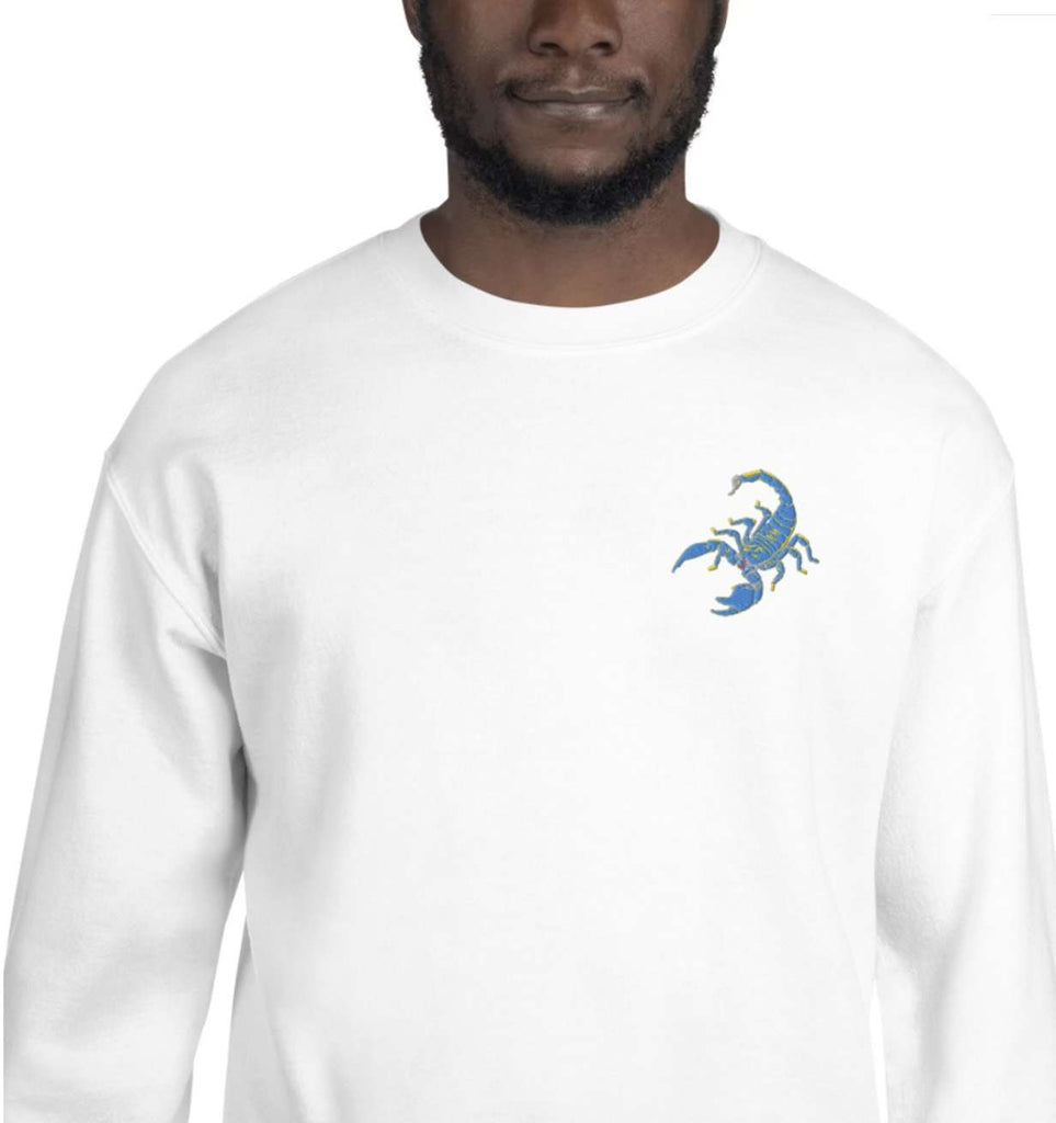 Scorpion Embroidered Crewneck Sweatshirt - HAYLEY ELSAESSER 