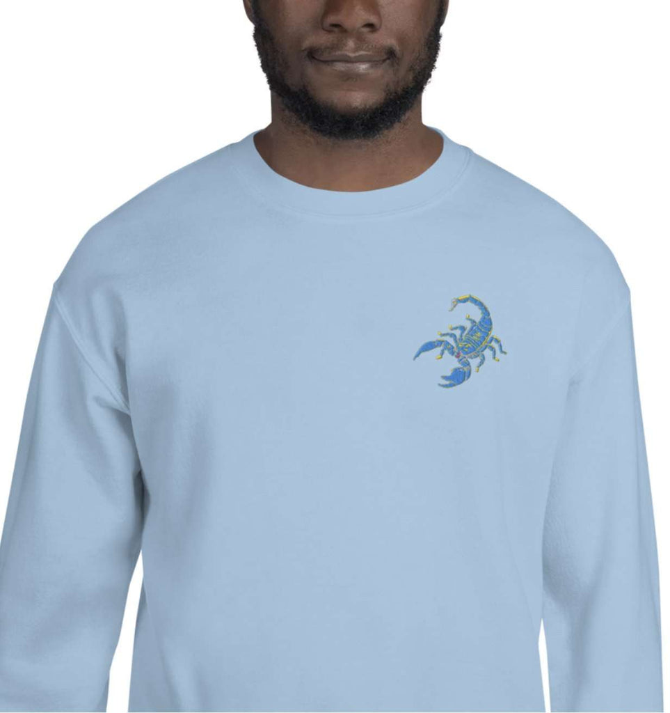 Scorpion Embroidered Crewneck Sweatshirt - HAYLEY ELSAESSER 