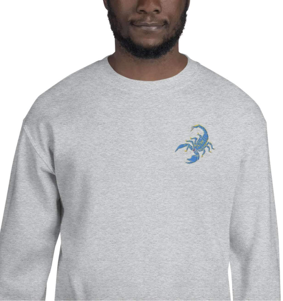 Scorpion Embroidered Crewneck Sweatshirt - HAYLEY ELSAESSER 