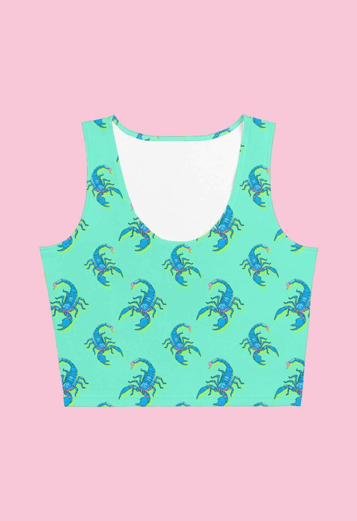 Scorpion Print Crop Tank - HAYLEY ELSAESSER 