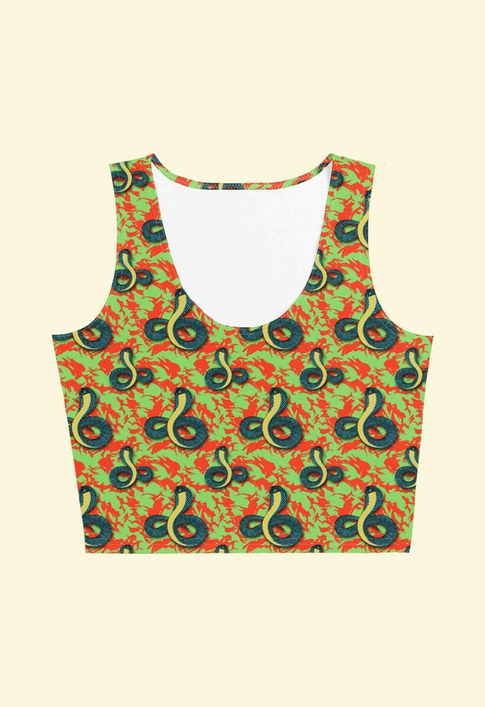 Serpentine Print Crop Top - HAYLEY ELSAESSER 