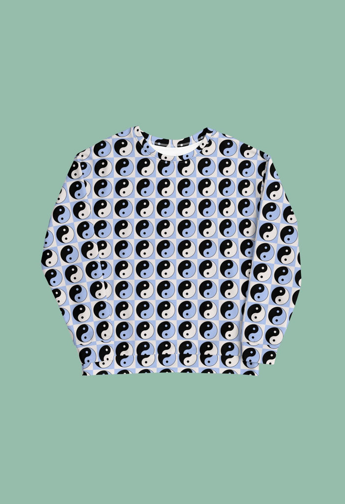 Blue Yin Yang Crewneck - HAYLEY ELSAESSER 